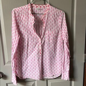 3/$30 💥J. Crew Pink Floral Blouse 3/$30